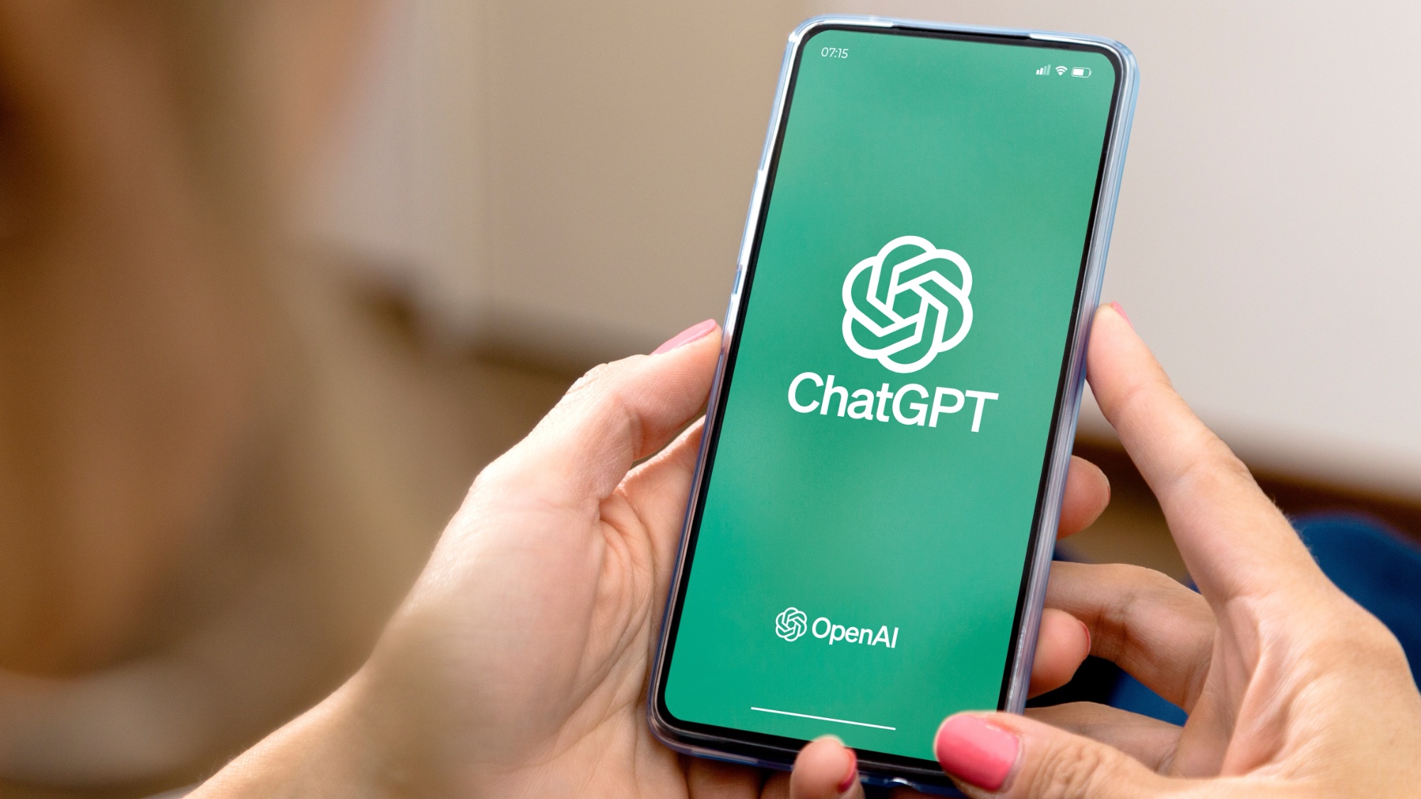 شعار ChatGPT على الهاتف