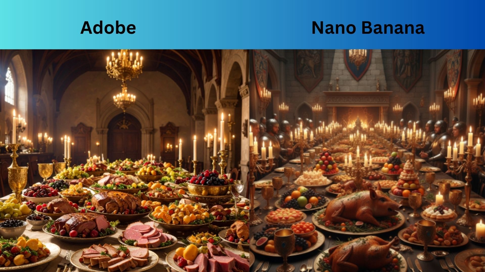 Adobe vs Nano Banana image generation screenshot