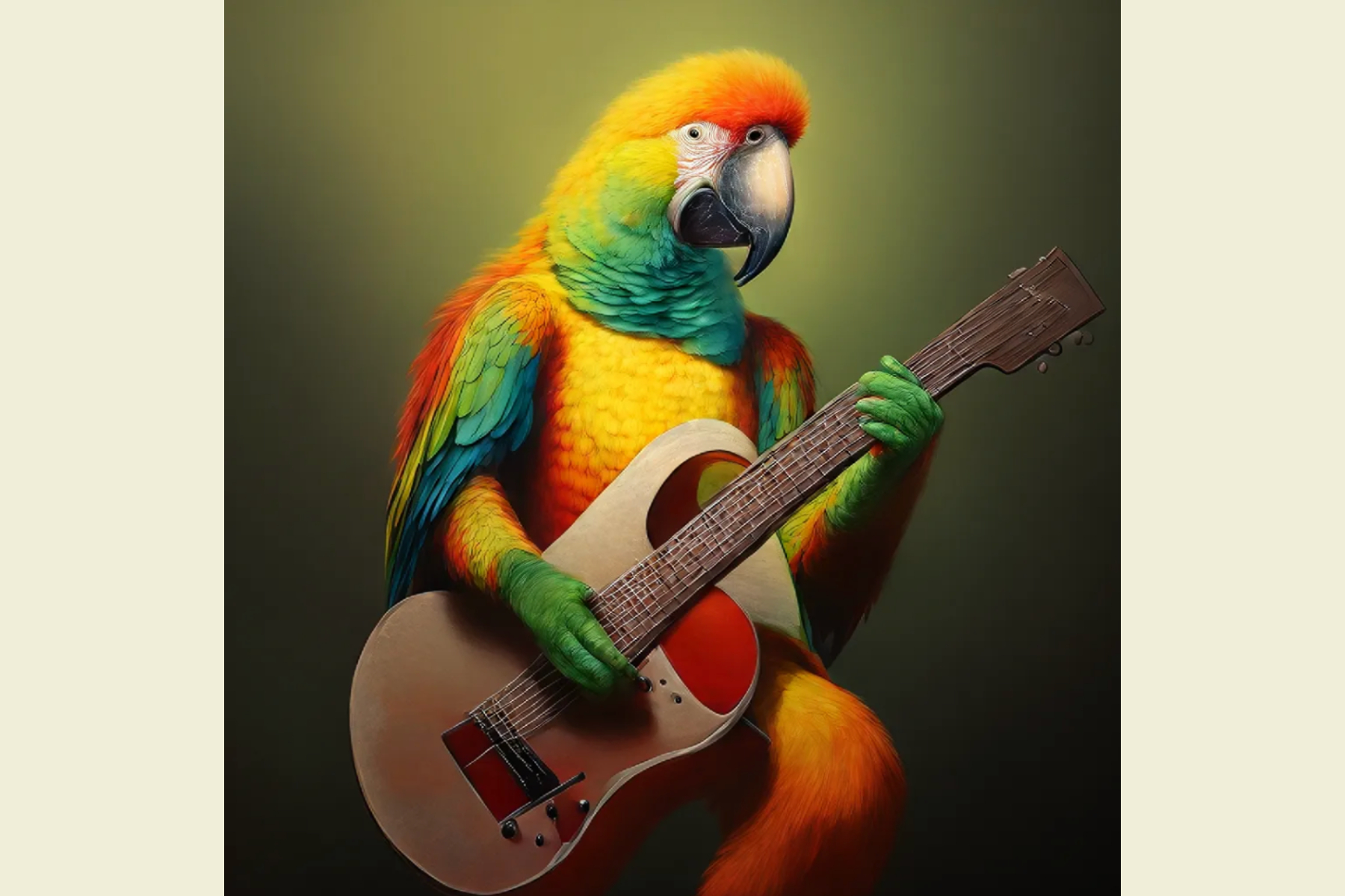 Image of a parrot generated by HART.