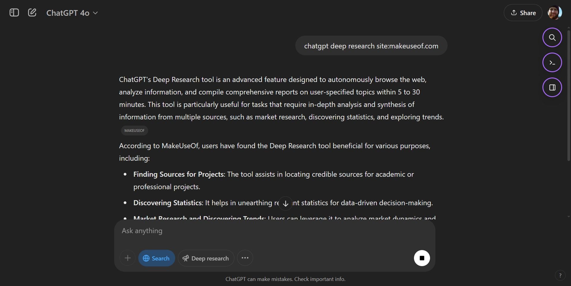 chatgpt advanced search operator example.