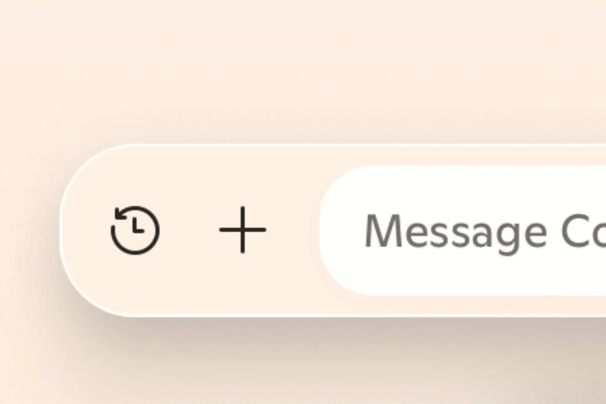 The revisit previous conversations icon in Copilot