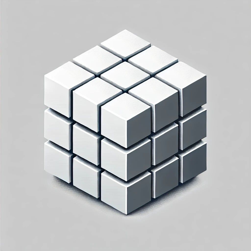 An AI-generated image of a cube on a white background
