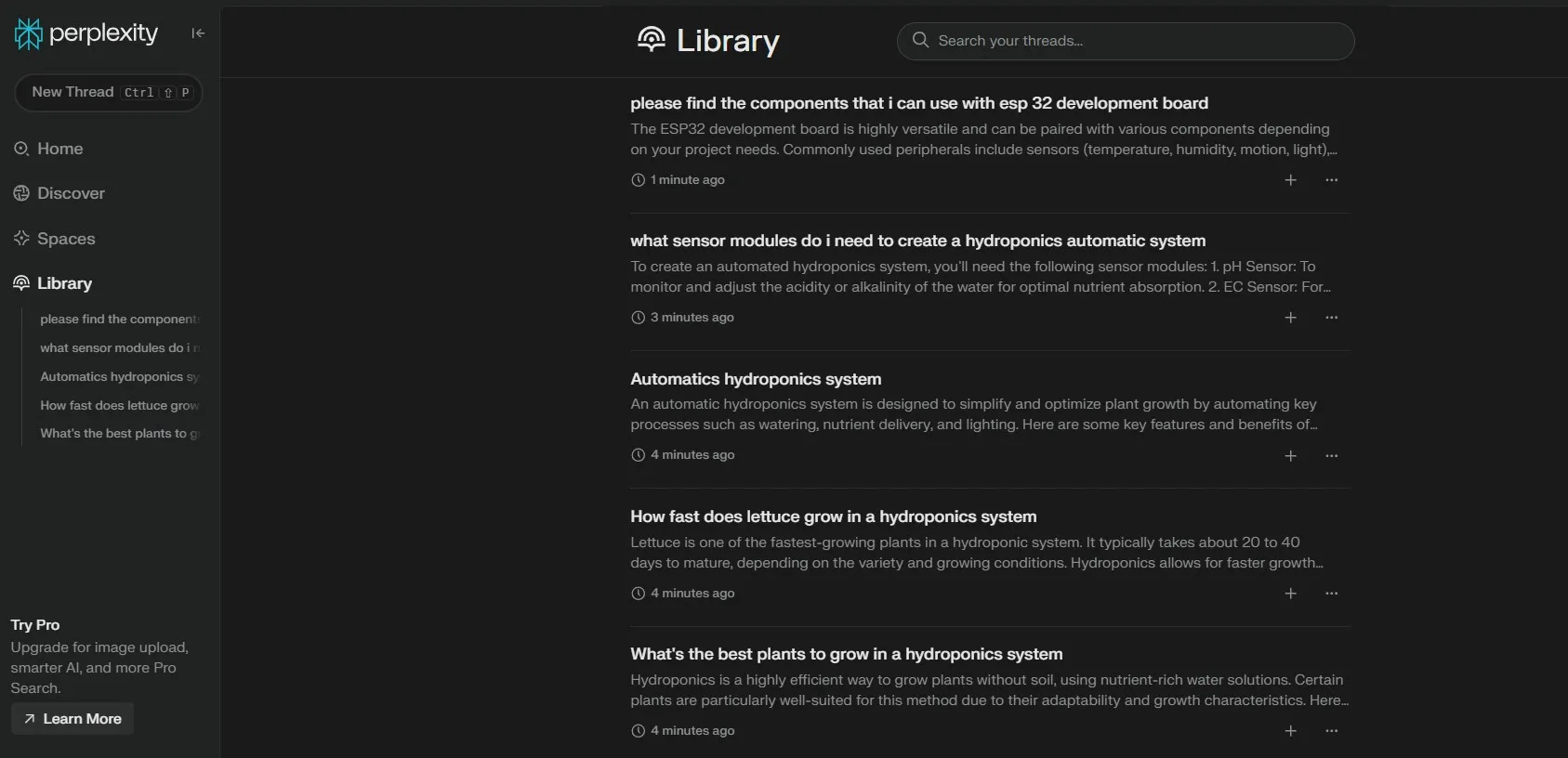 Perplexity search library