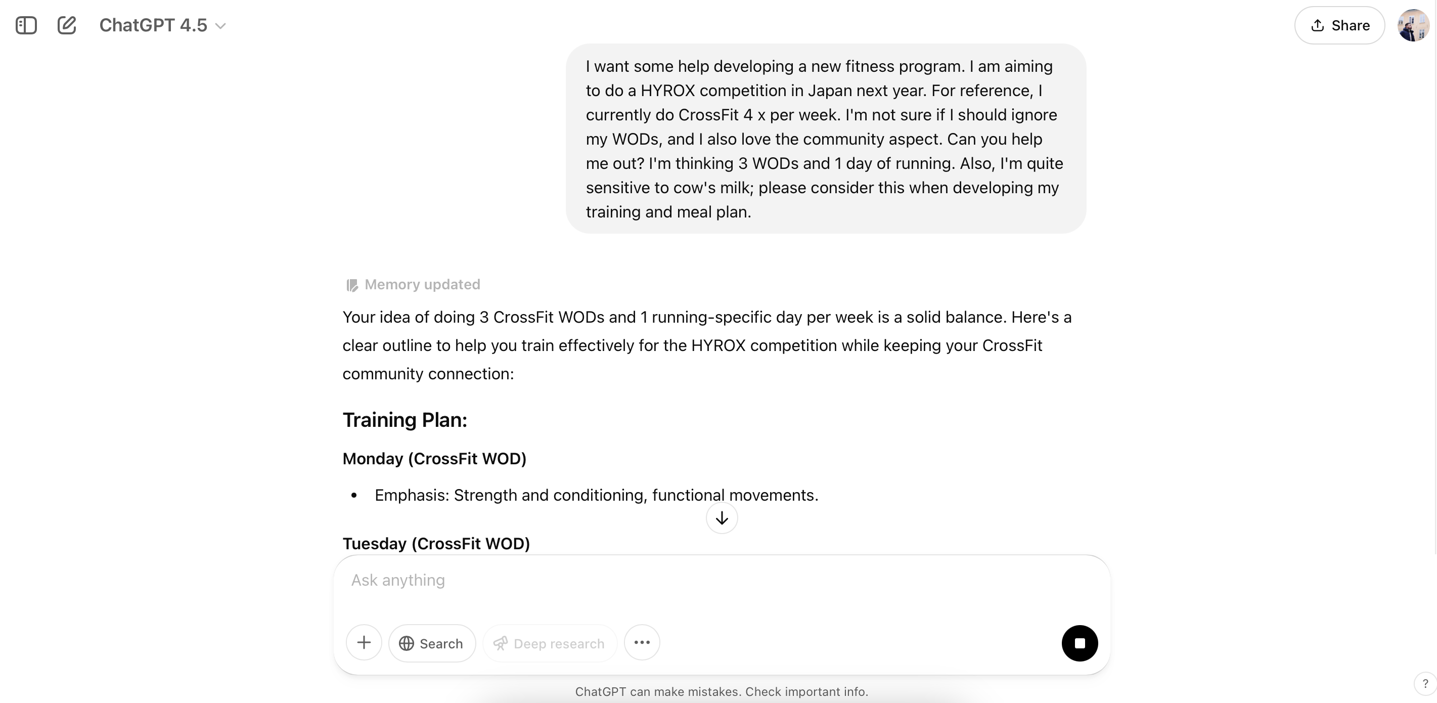 Speaking to GPT-4.5 to Plan an Event