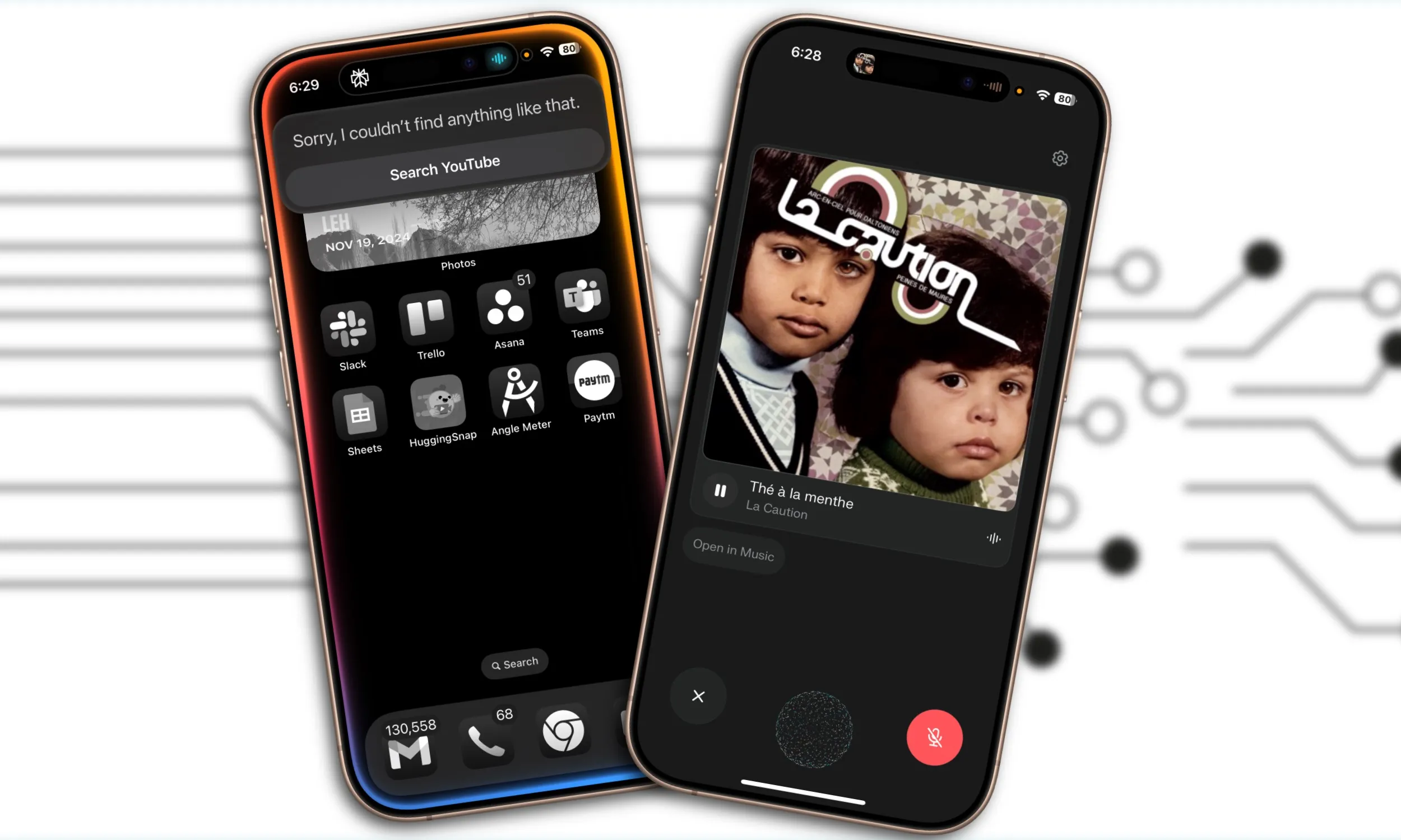 مقارنة بين Siri و Perplexity Assistant في البحث عن الموسيقى وتشغيلها.