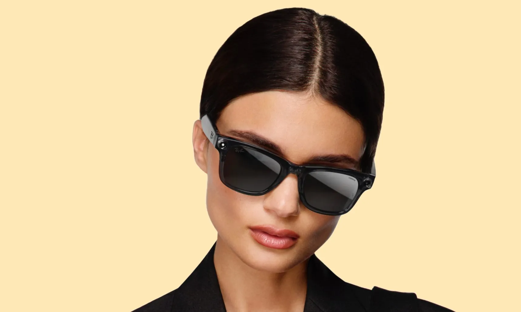 Personal wearing Ray-Ban Meta x Coperni Limited Edition Glasses.