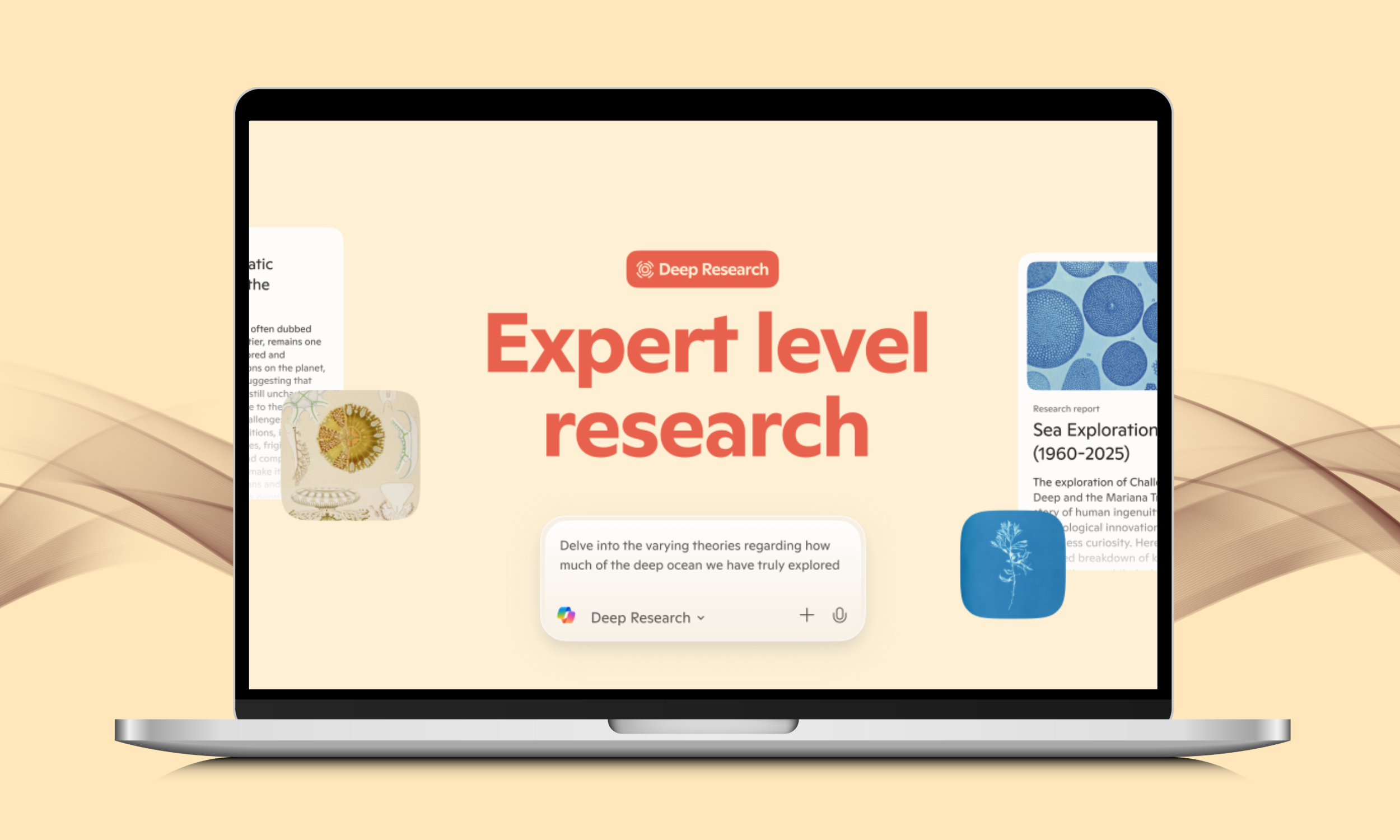 أداة Deep Research لـ Microsoft Copilot.