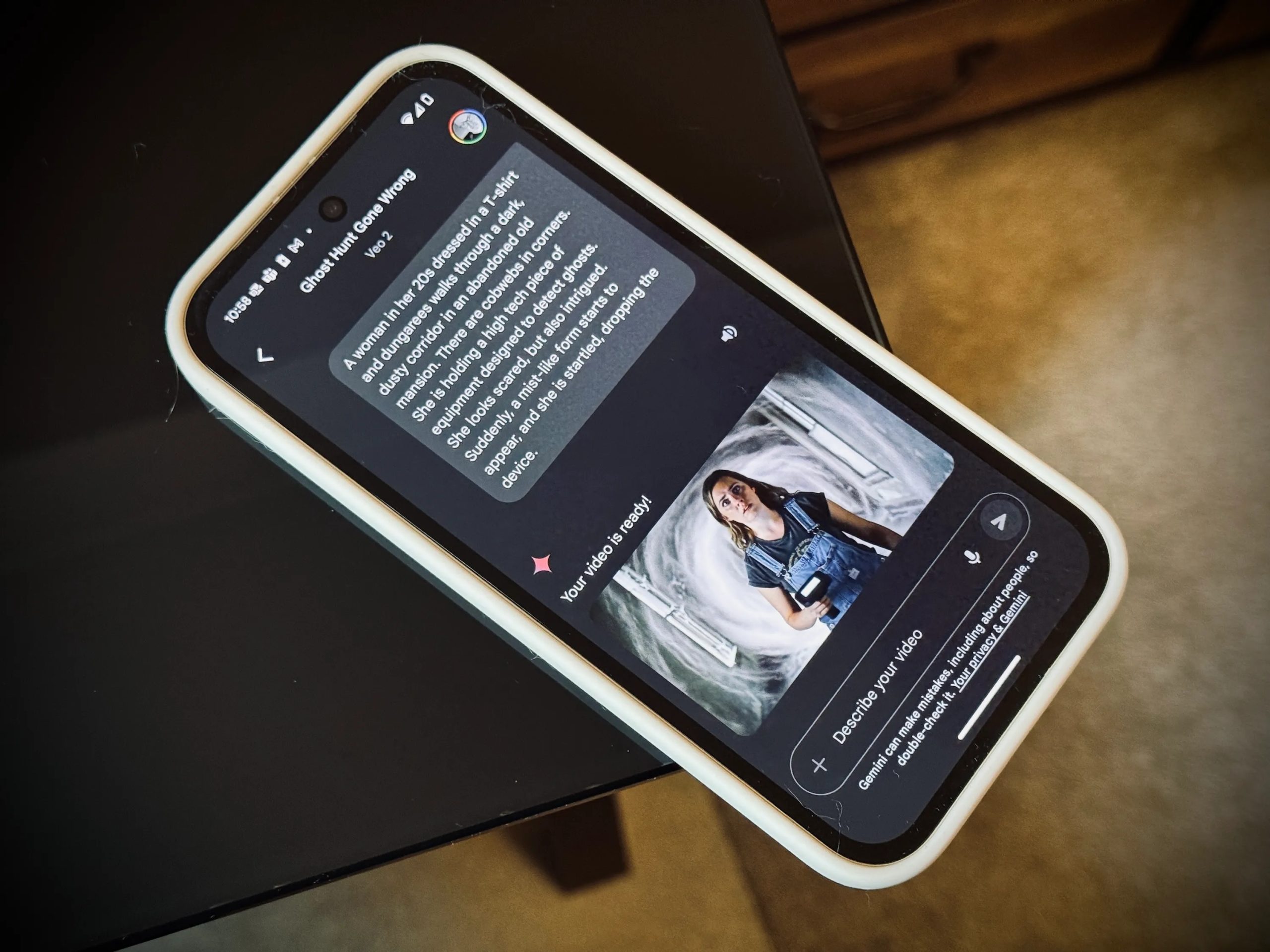 موجه Veo 2 في Gemini Advanced.