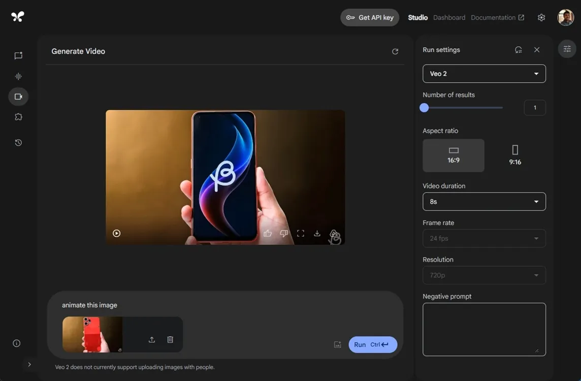 animate image using google veo 2 ai