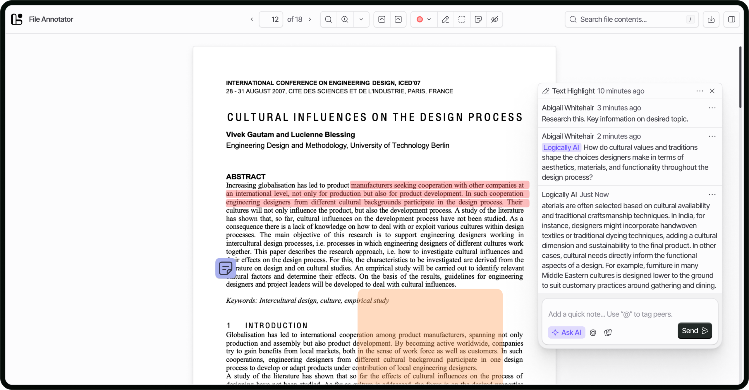 Logically AI screenshot