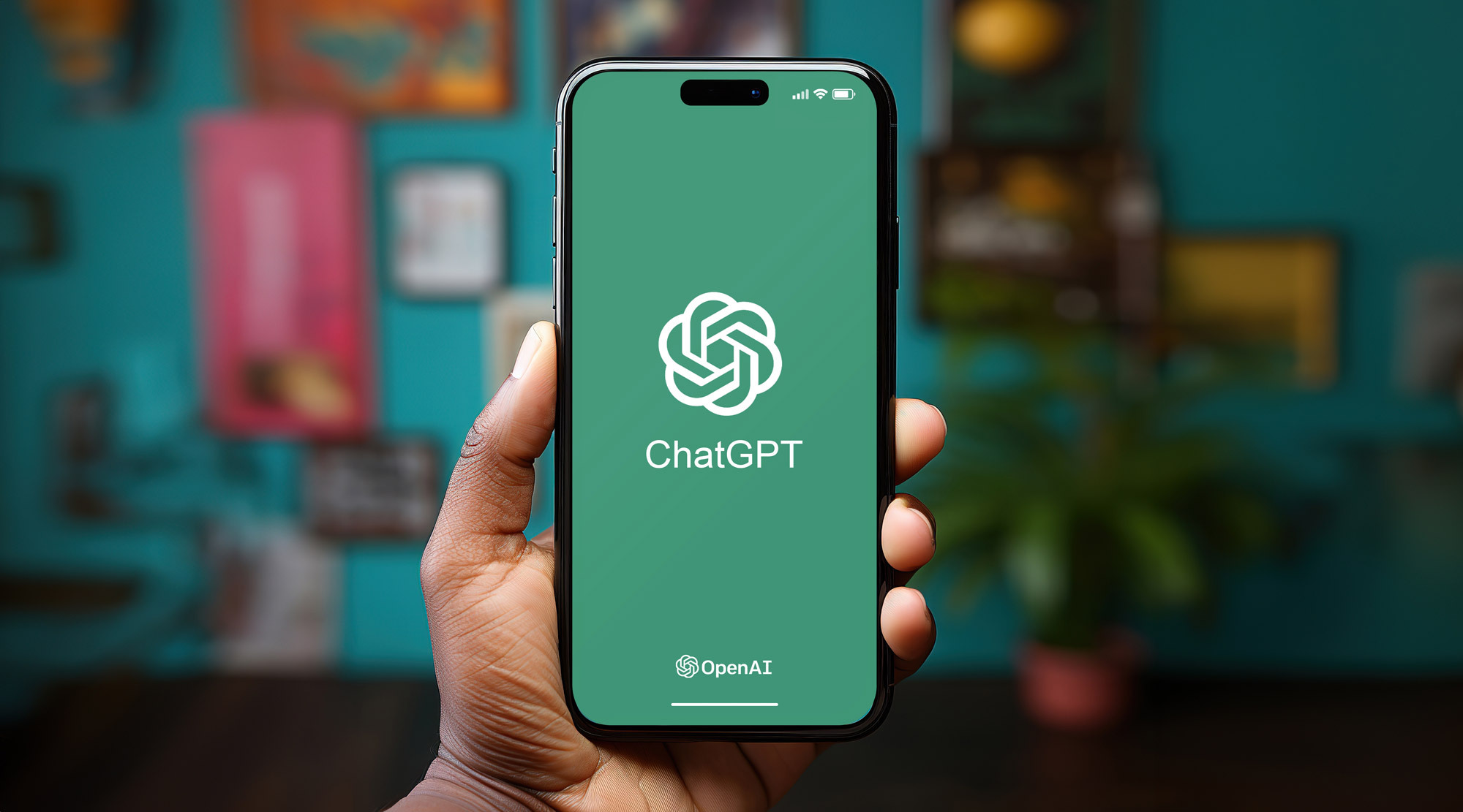 شعار ChatGPT على الهاتف