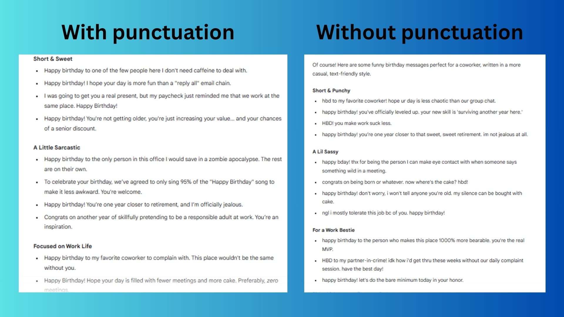 screenshot of chatbot