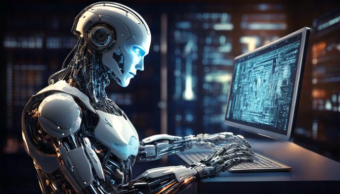 Firefly Robot browsing the internet using Chrome browser 77820