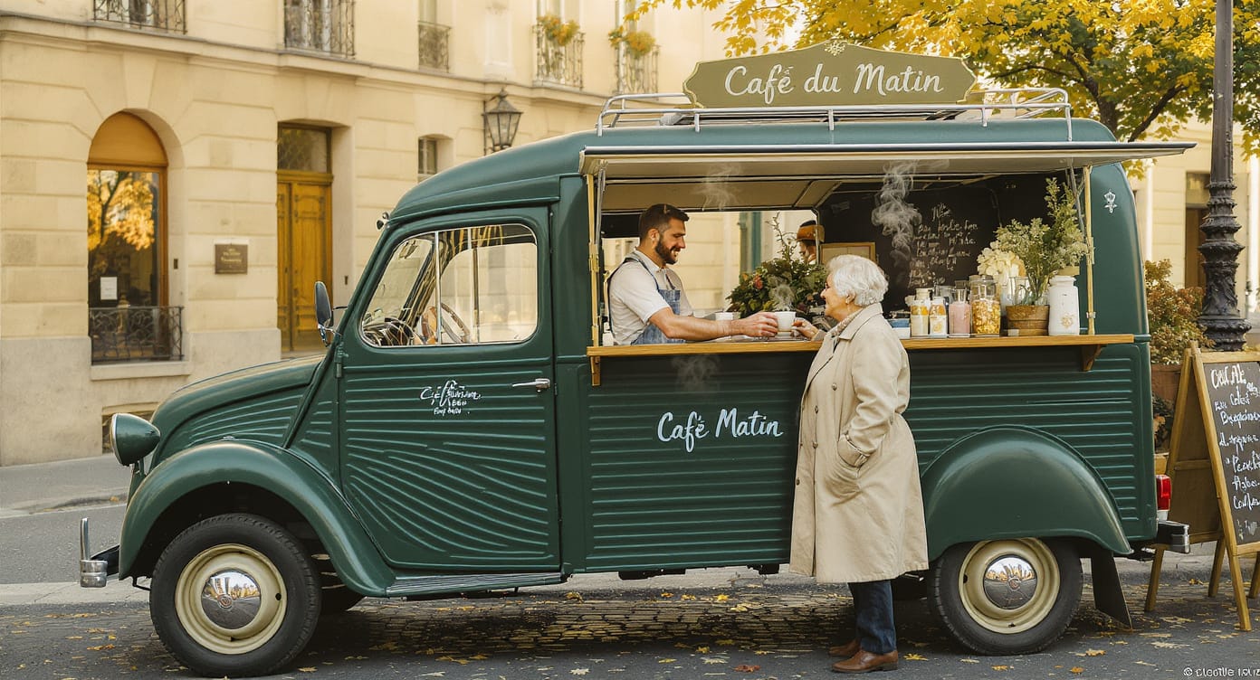 Barista serving Coffee