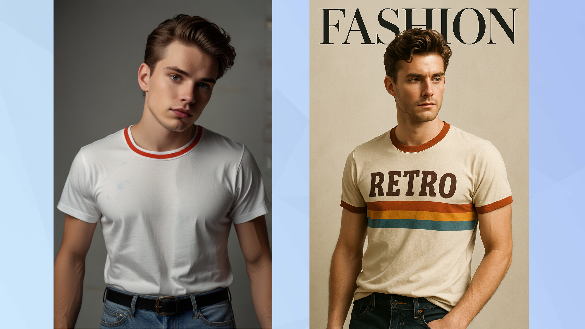 AI vintage t-shirt images