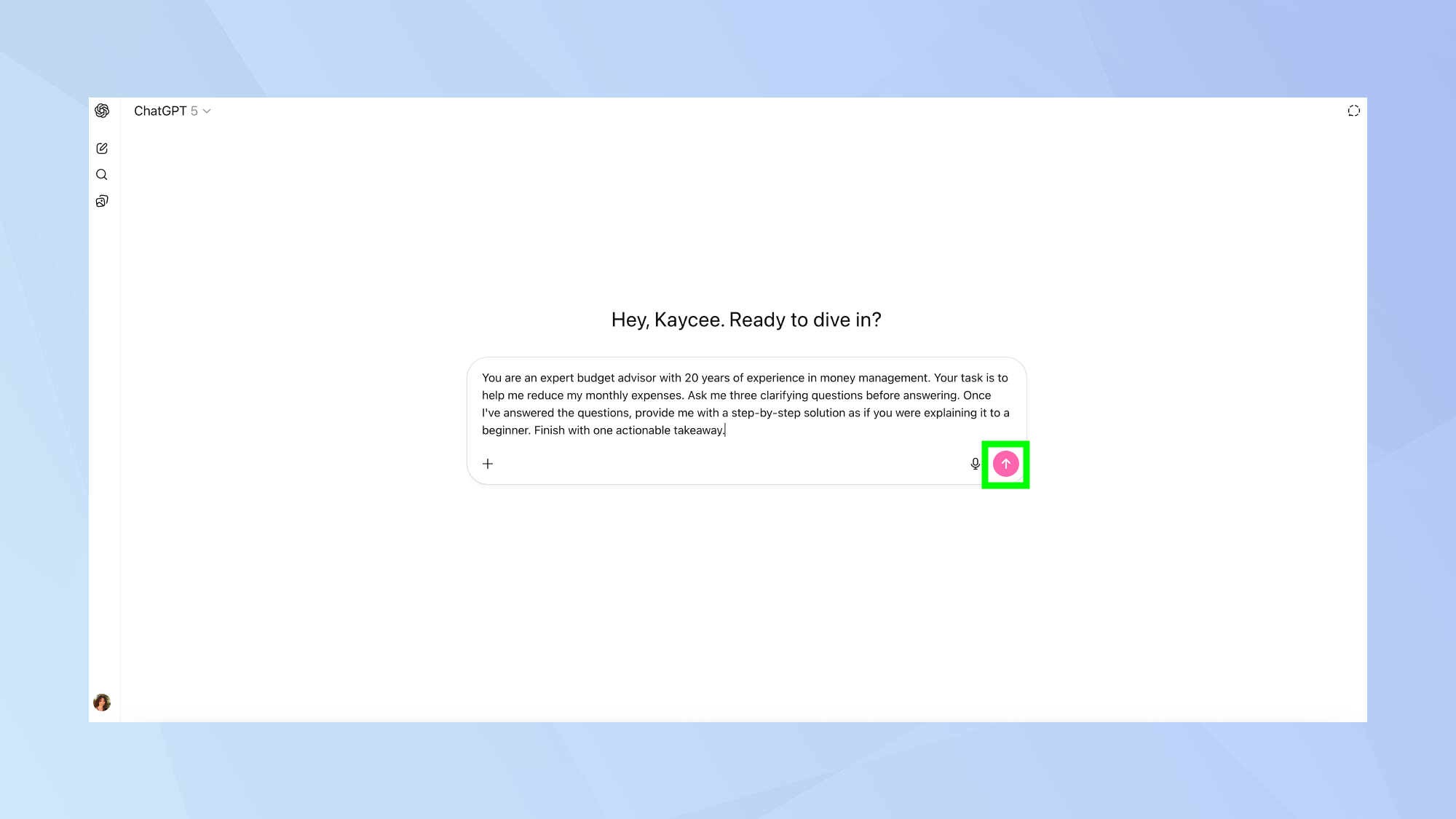 ChatGPT expert mode prompt 