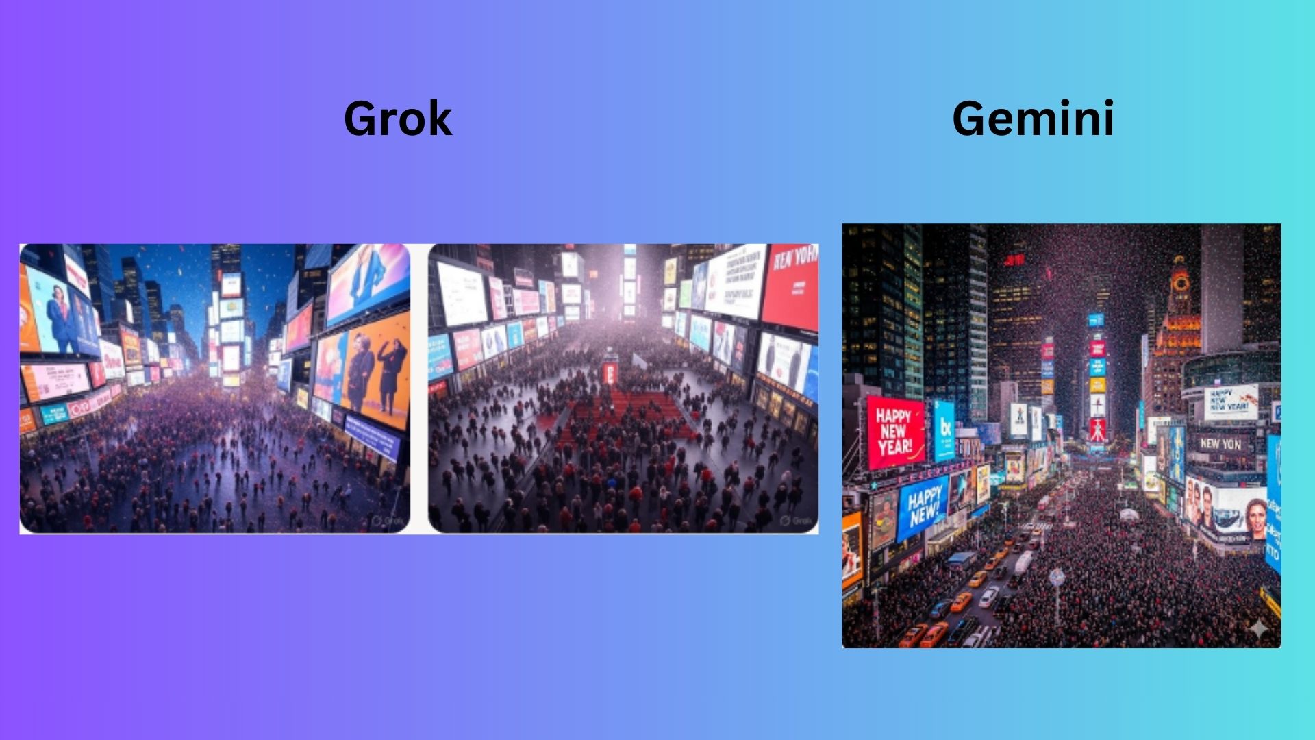 Grok vs. Gemini screenshot