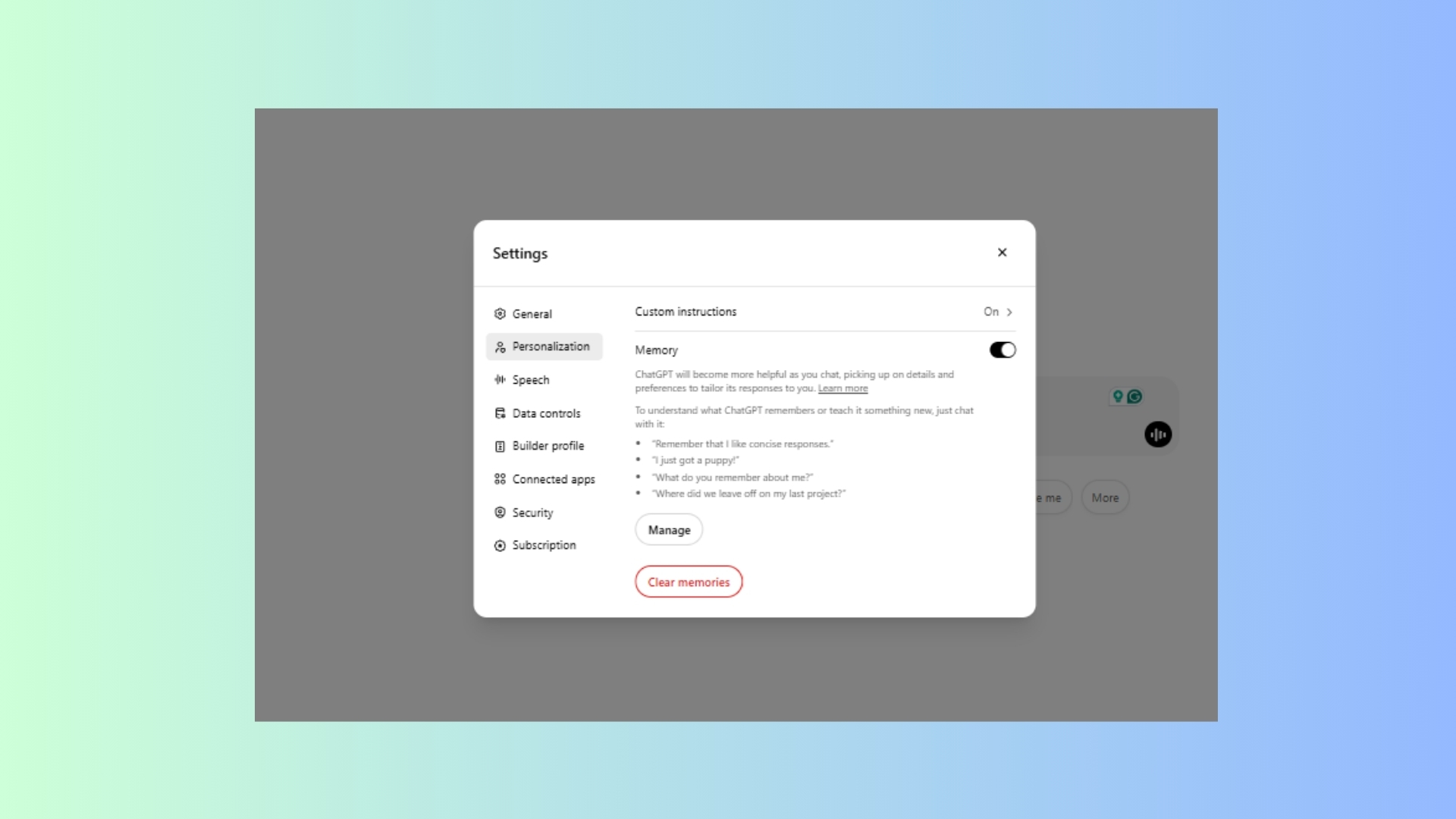 لقطة شاشة من ChatGPT