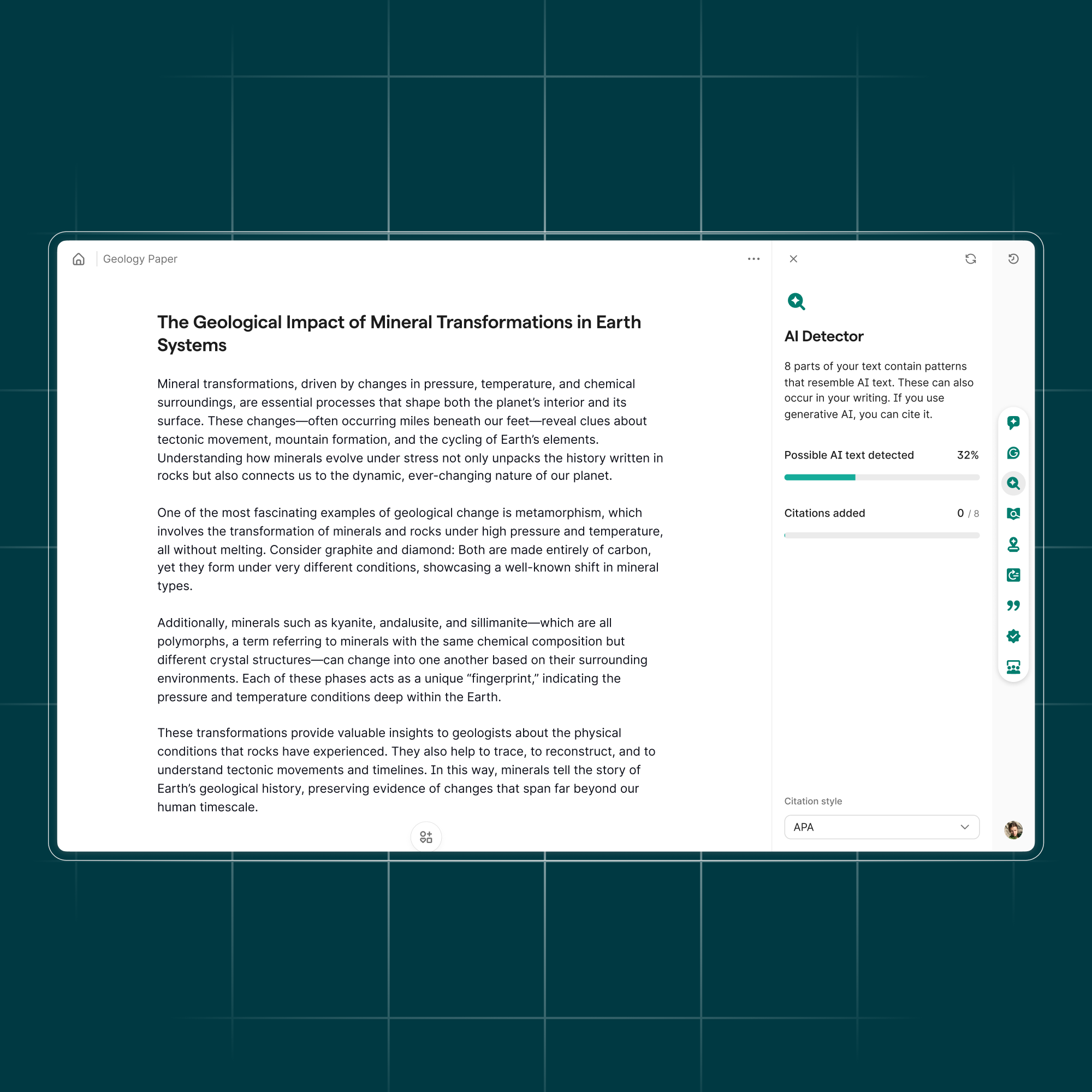 أداة كشف الذكاء الاصطناعي من Grammarly