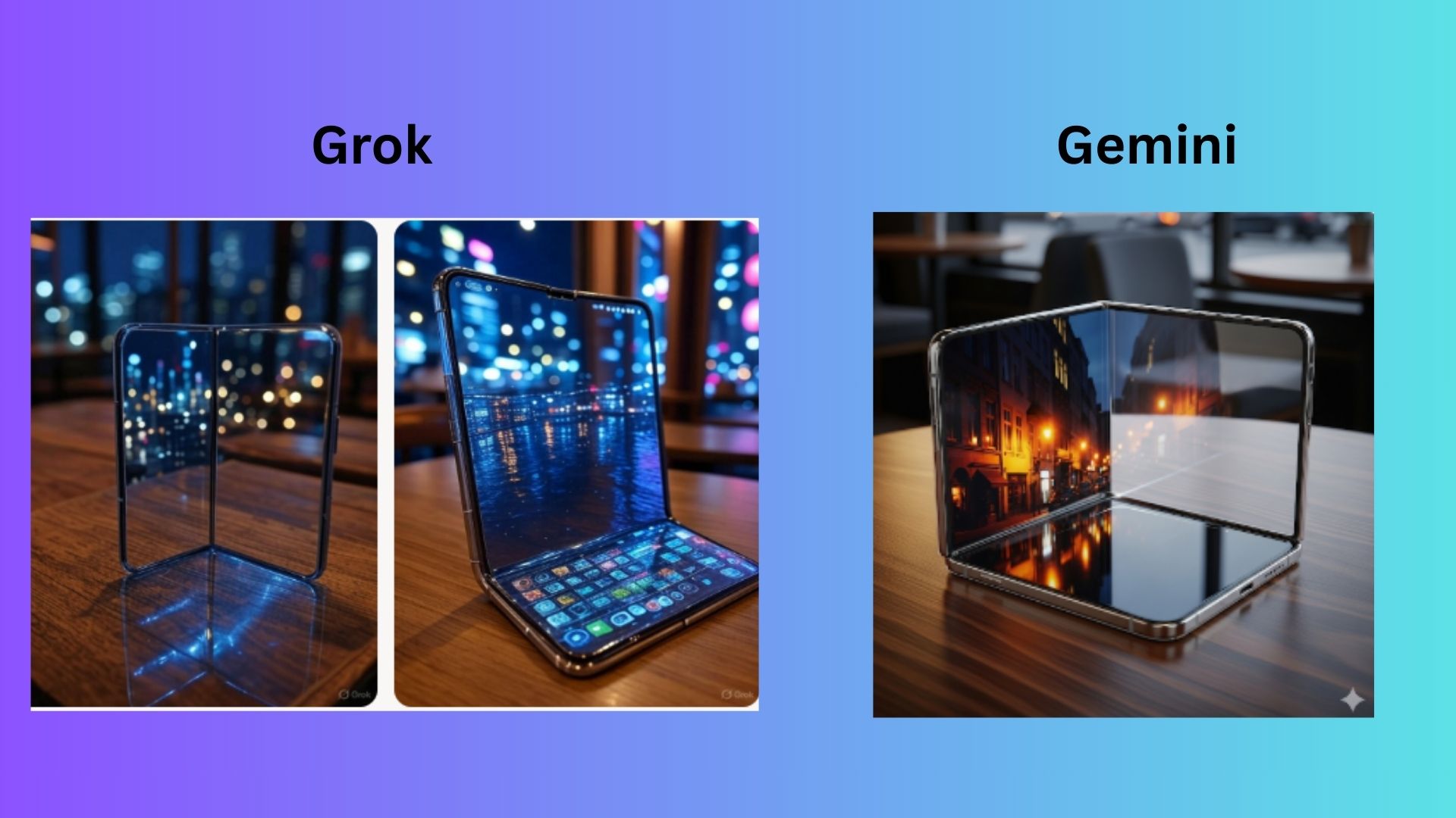 Grok vs. Gemini screenshot