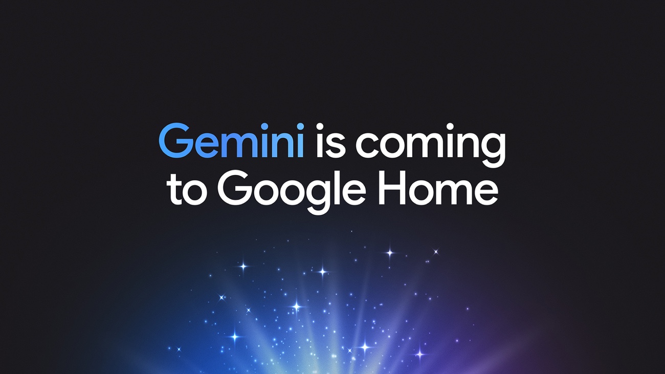 صورة إعلانية عن وصول Gemini إلى Google Home