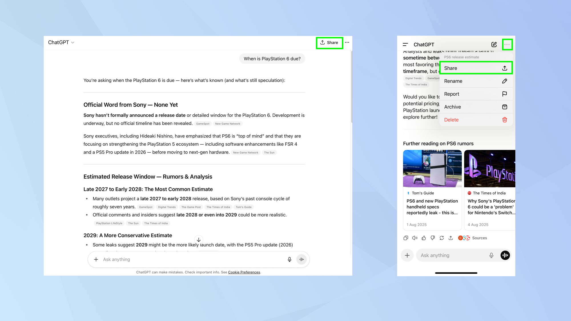 How to share and manage your ChatGPT chats to ensure privacy