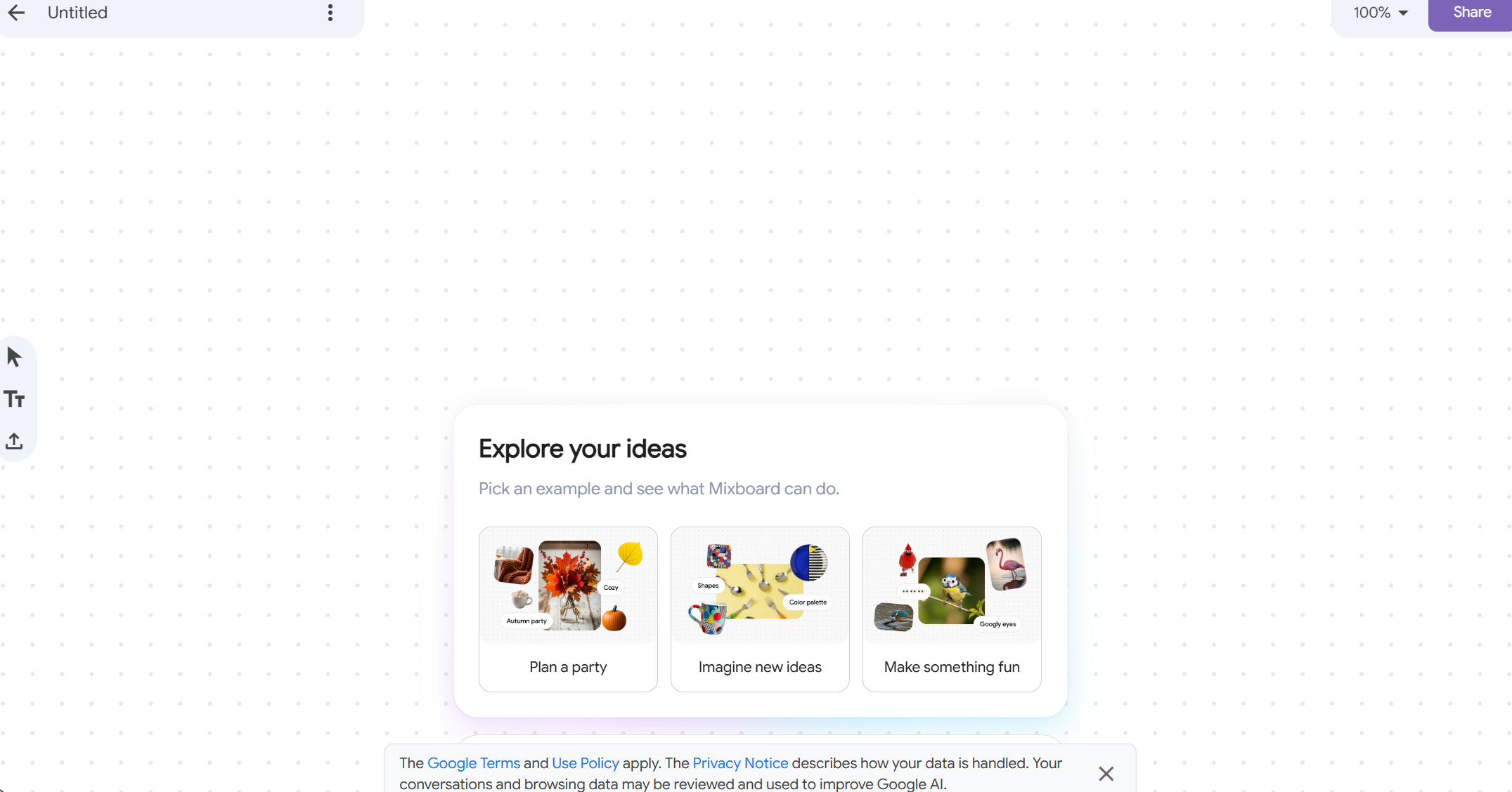 لقطة شاشة من Google Labs