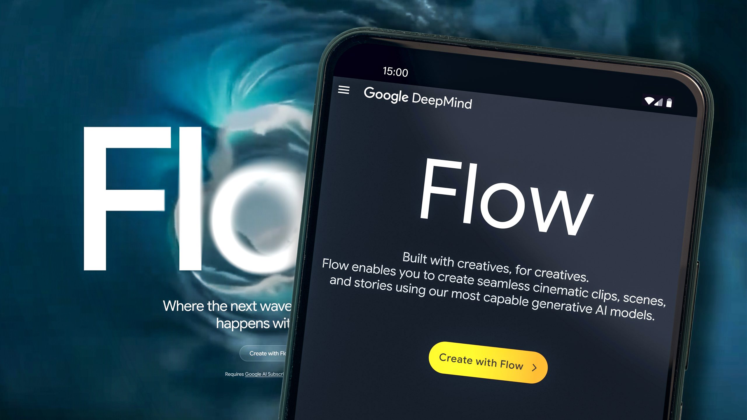 واجهة تطبيق Flow على الهاتف