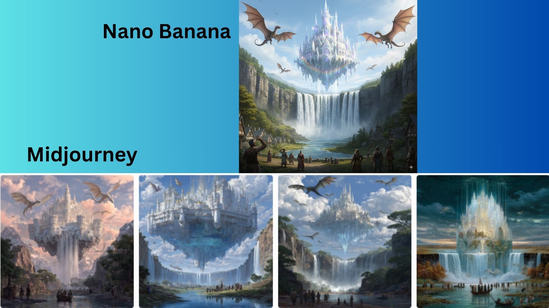Nano Banana vs. MidJourney screenshot