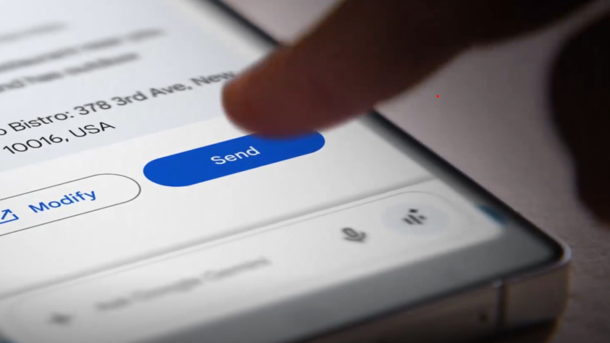 Gemini يرسل تفاصيل إلى جهات الاتصال