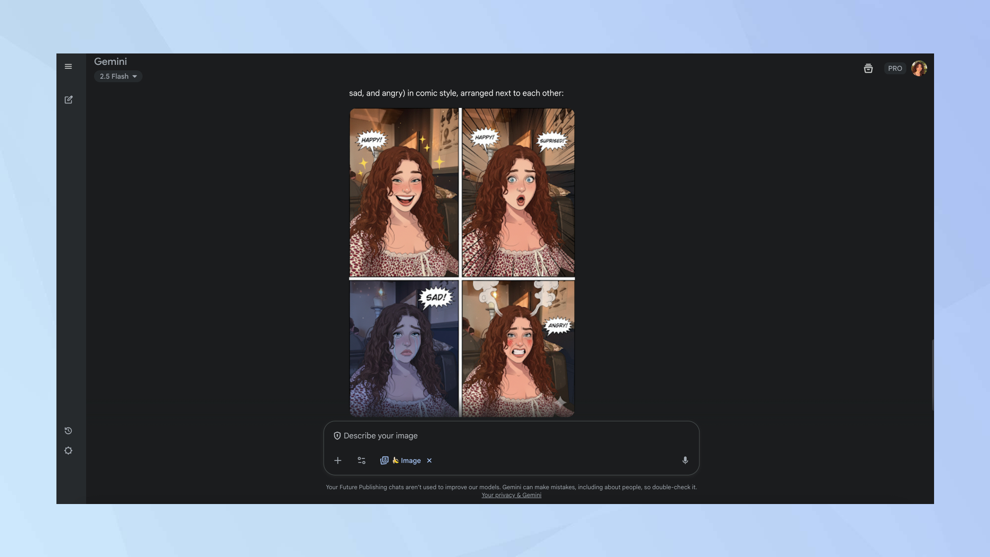 Gemini nano banana comic strip