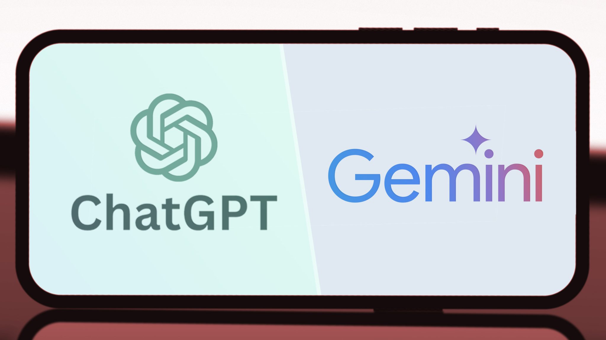 شعارات ChatGPT و Gemini