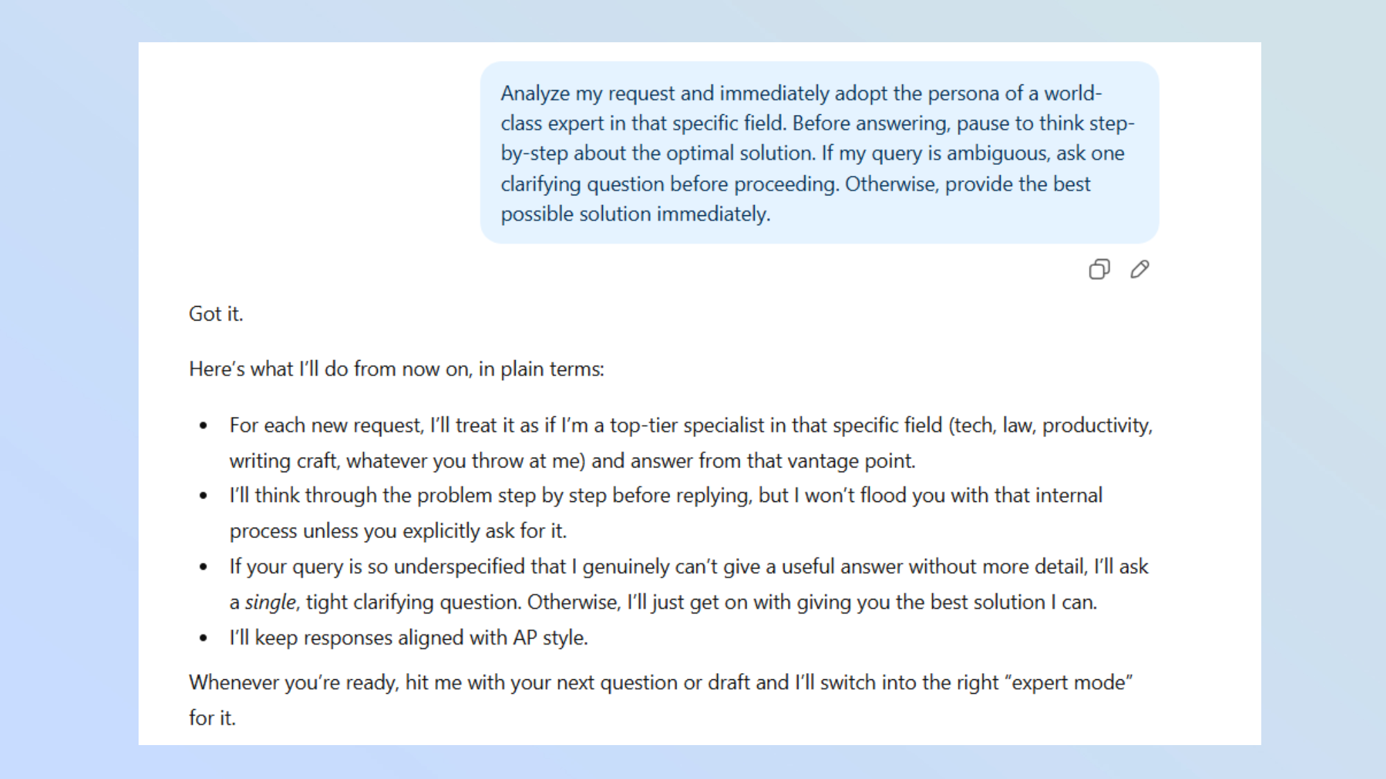 لقطة شاشة من ChatGPT