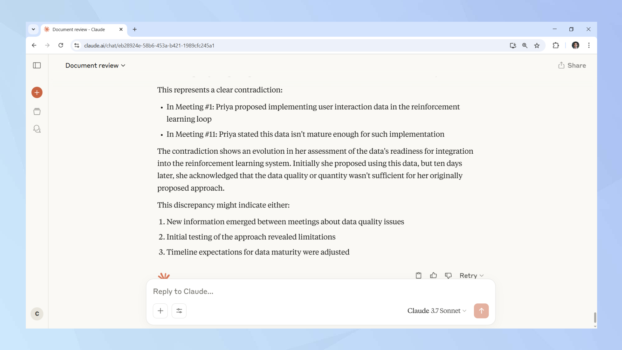 Claude document review prompt