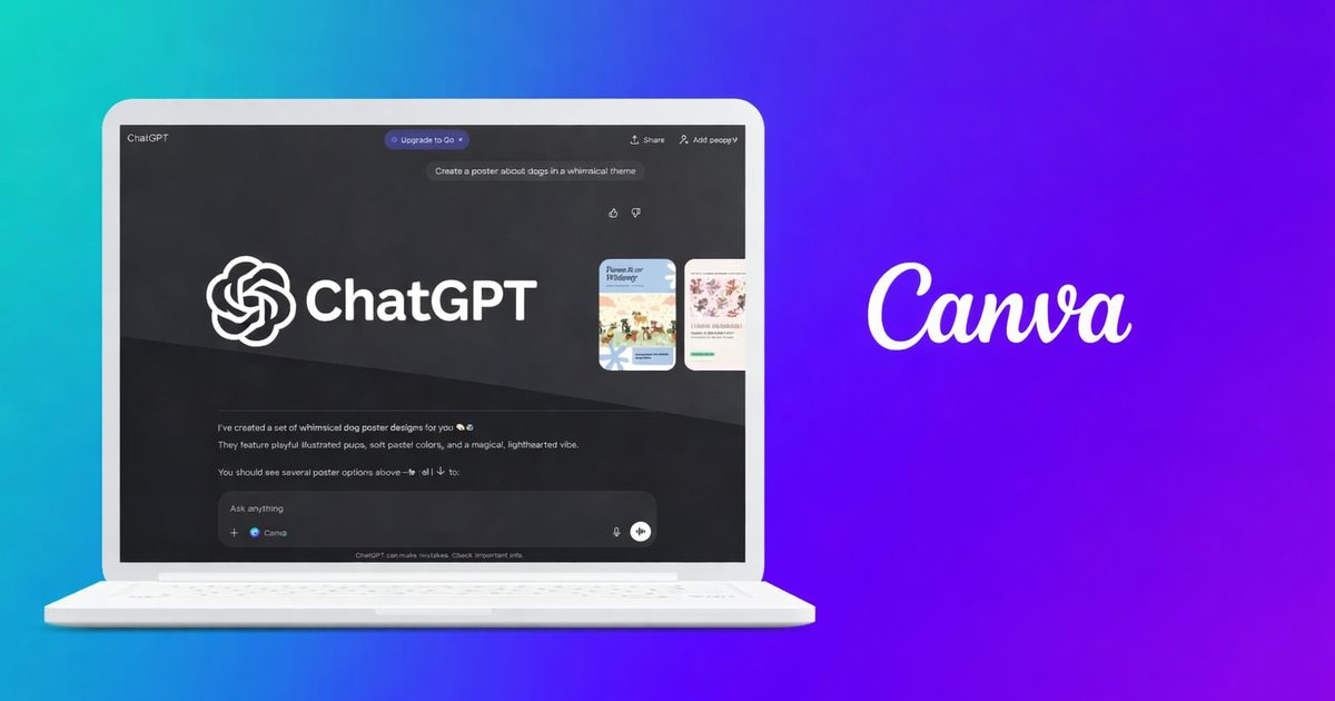 Canva يتيح لـ ChatGPT تصميمات متوافقة مع علامتك التجارية وشعارك