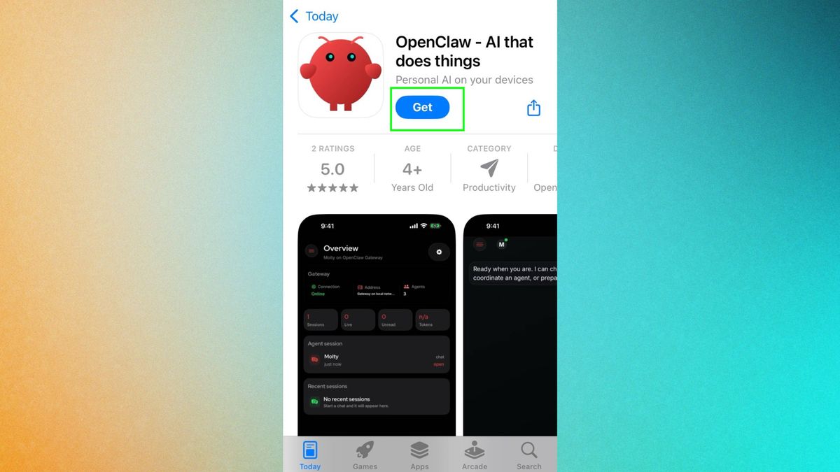 تطبيق OpenClaw تم تنزيله