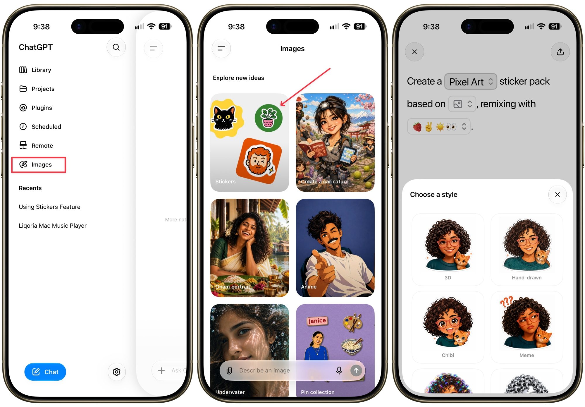 إنشاء ملصقات باستخدام ChatGPT