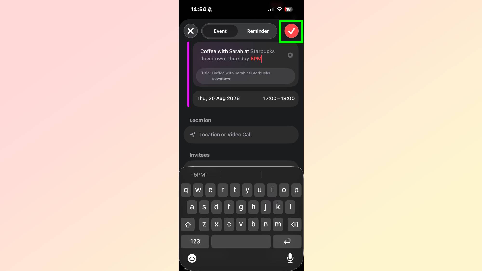 كيفية إنشاء حدث تقويم في iOS 27
