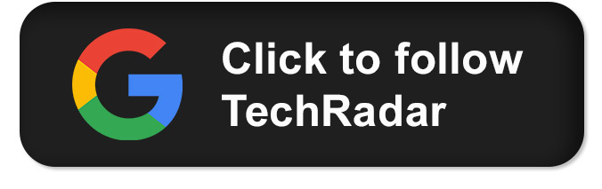شعار Google على خلفية سوداء بجانب نص يقول 'انقر لمتابعة TechRadar'