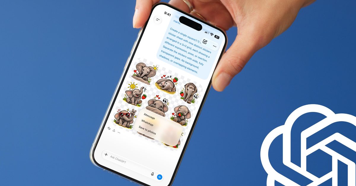 ChatGPT يتيح لك تحويل صورك إلى ملصقات مخصصة لـ iMessage و WhatsApp
