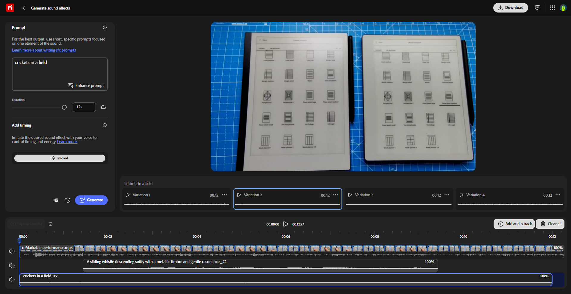 استخدام ثلاث أدوات صوتية جديدة بالذكاء الاصطناعي في Adobe Firefly لتوليد الموسيقى والكلام والمؤثرات الصوتية