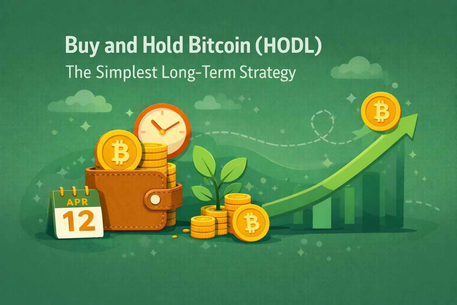 شراء واحتفاظ Bitcoin (HODL): أبسط استراتيجية طويلة الأجل