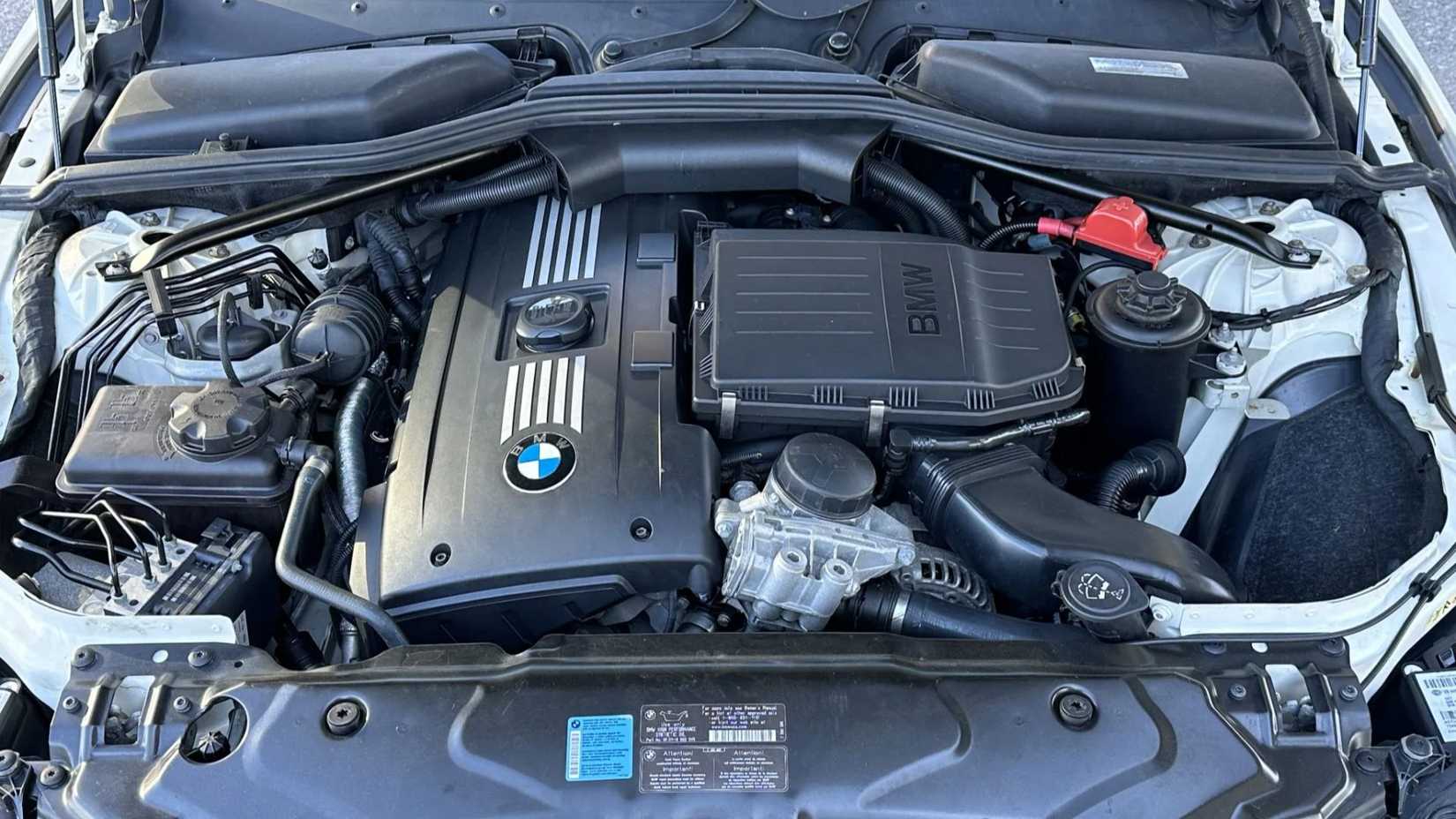 2010 BMW 535i xDrive wagon engine bay