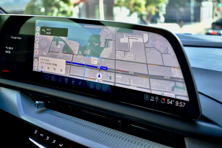 2025 Cadillac Optiq Google Maps view.