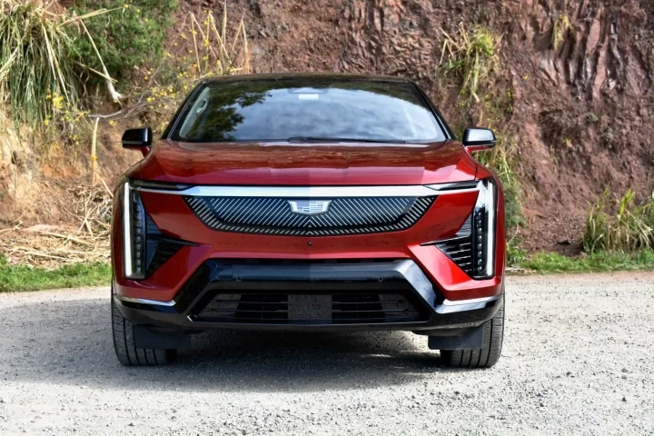 2025 Cadillac Optiq front view.