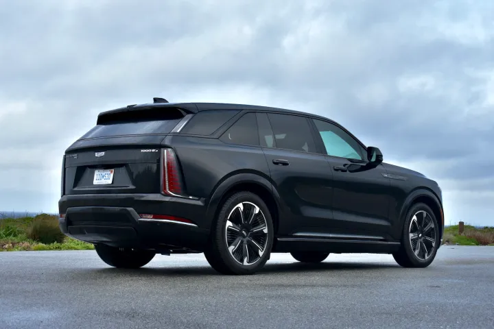 2025 Cadillac Escalade IQ rear quarter.