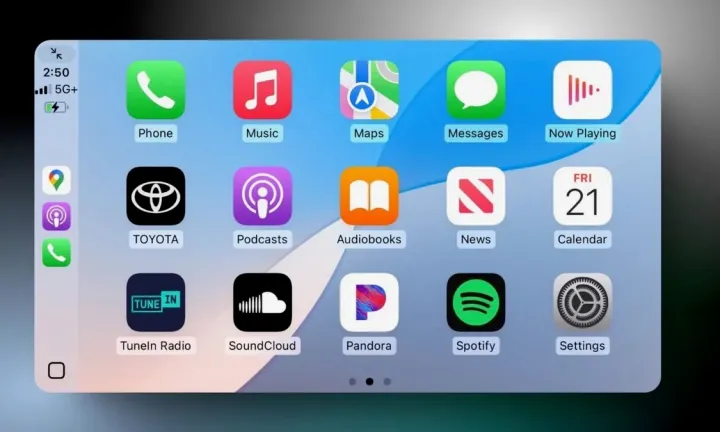 CarPlay on iOS 18.4.