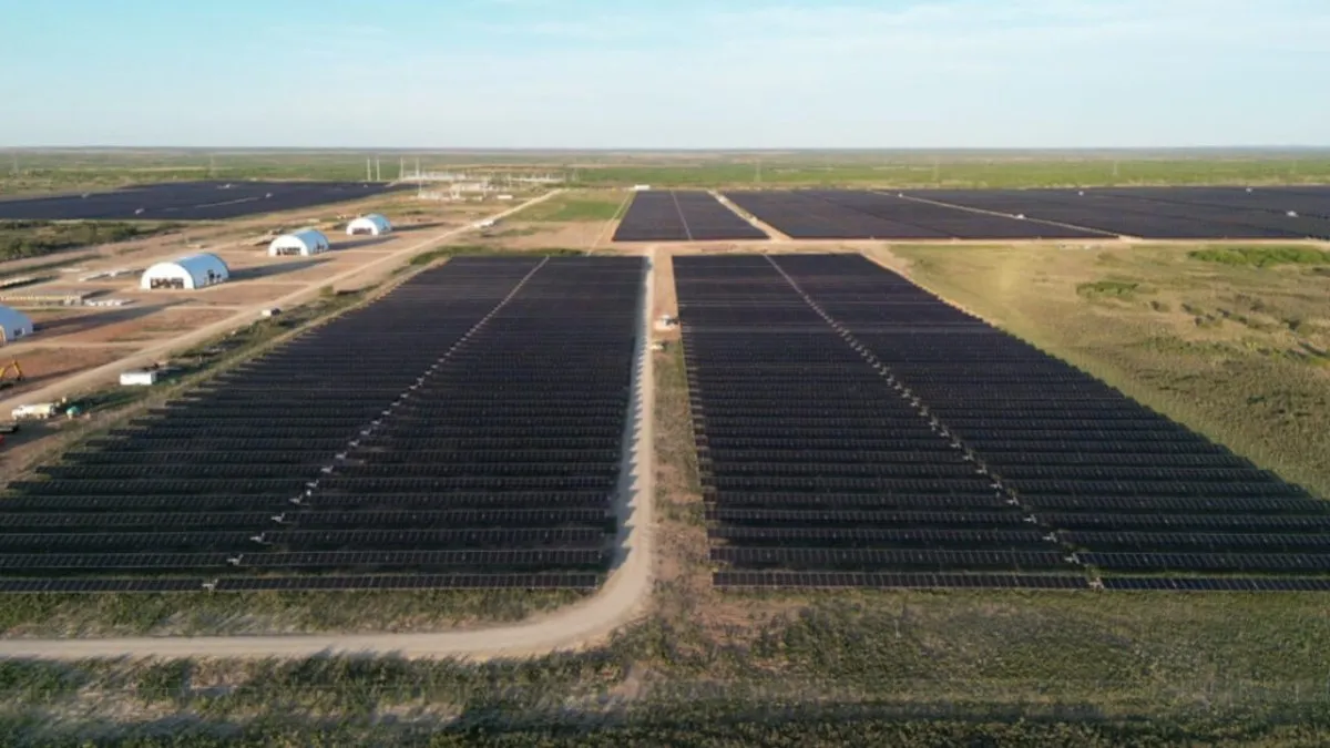renewables 2024 Texas solar farm