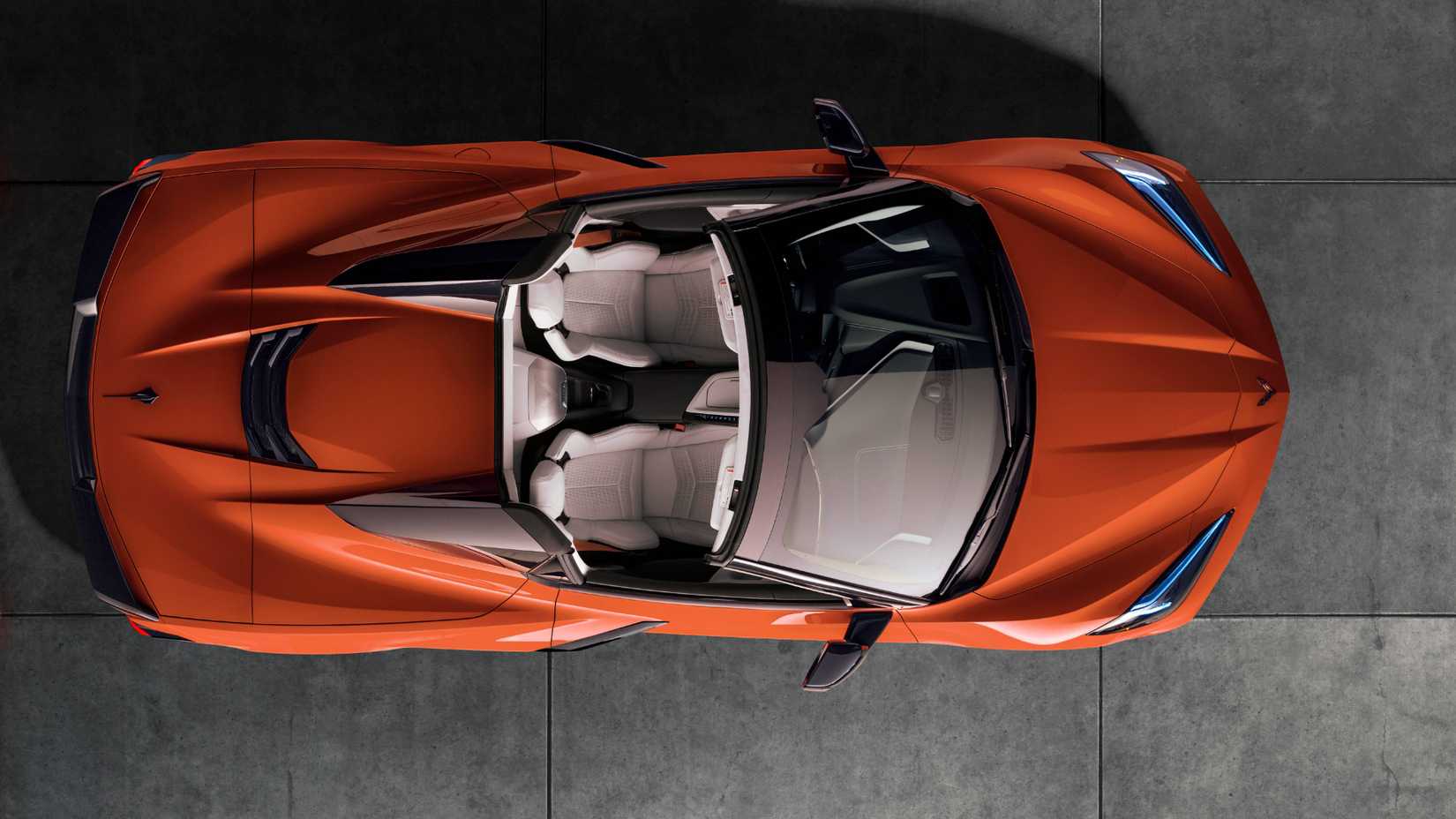 2026 Chevrolet Corvette Stingray top-down view