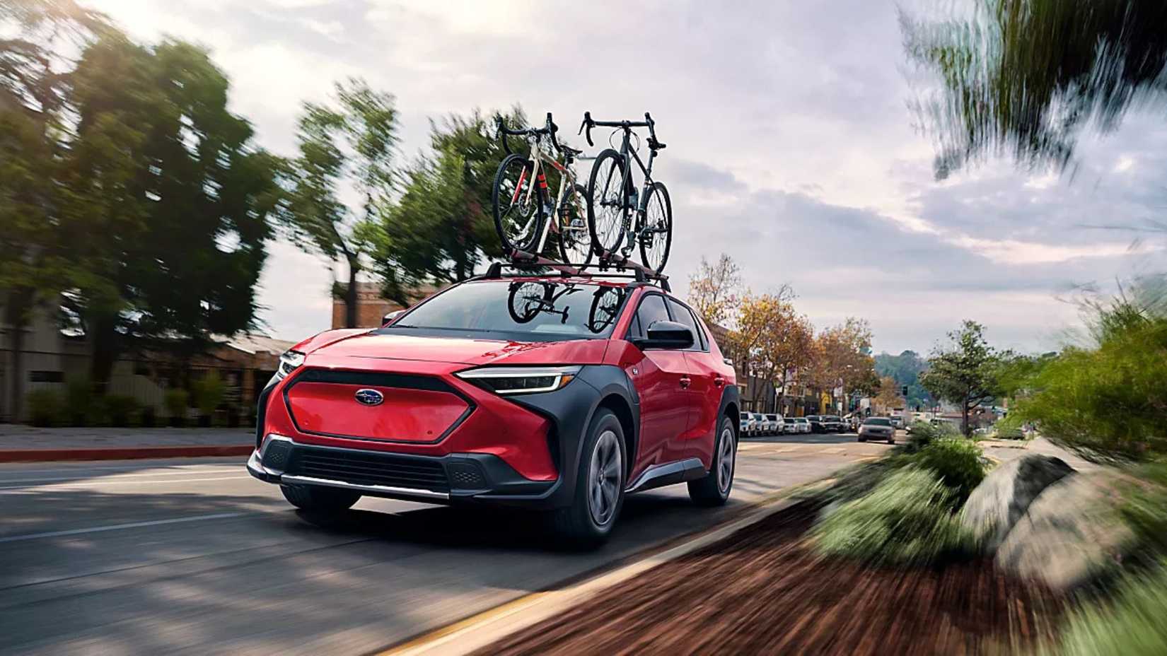 2025 Subaru Solterra - front 3/4 angle 